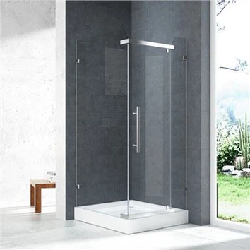 Cuarto de baño Cabina de ducha cuadrada Puerta pivotante 6mm