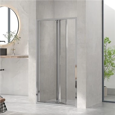 Puerta de ducha plegable para baño pequeño